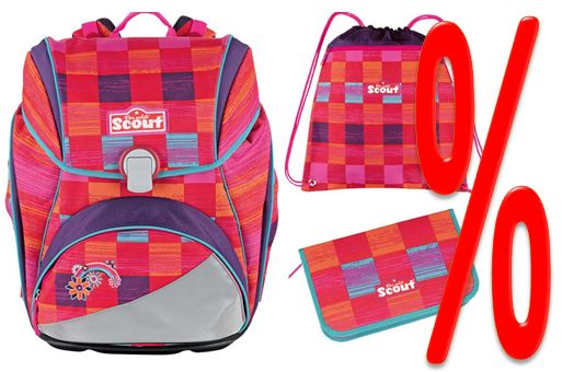 Scout schulranzen set alpha pink rainbow angebot muenchen vorjahresmotiv