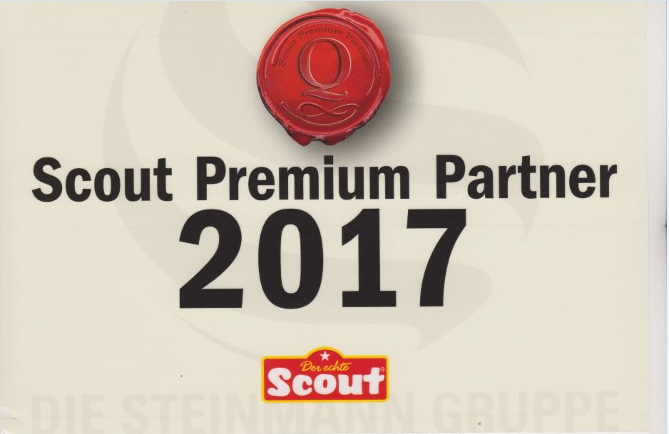 Scout Schulranzen Premium Partner Urkunde 2017