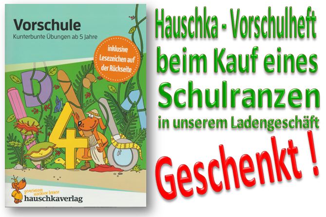 vorschulheft bei schulranzen kauf geschenkt ergobag step by step beratung auswahl muenchen puchheim