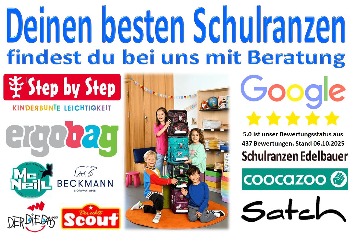 schulranzen muenchen puchheim ergobag step by step beratung auswahl angebote edelbauer
